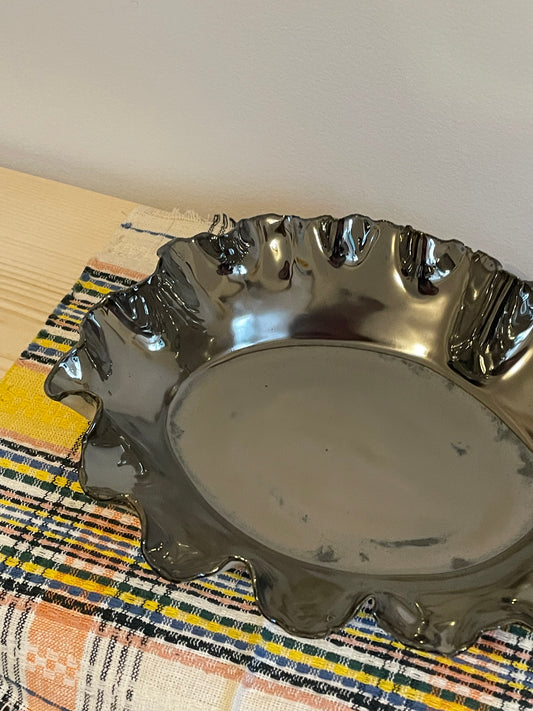 NATHALEE PAOLINELLI - Bronze Mirror Ruffle Dish