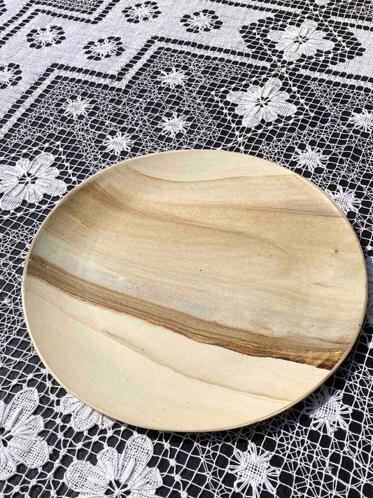 CAITLIN PRINCE - ONE OF A KIND LARGE MARBLED PLATE