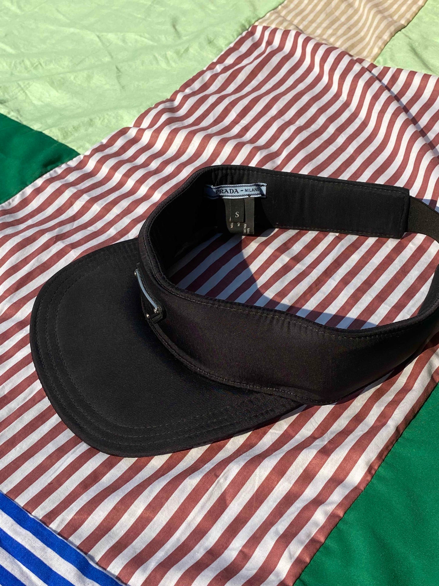PEARLE closet - Prada black nylon visor